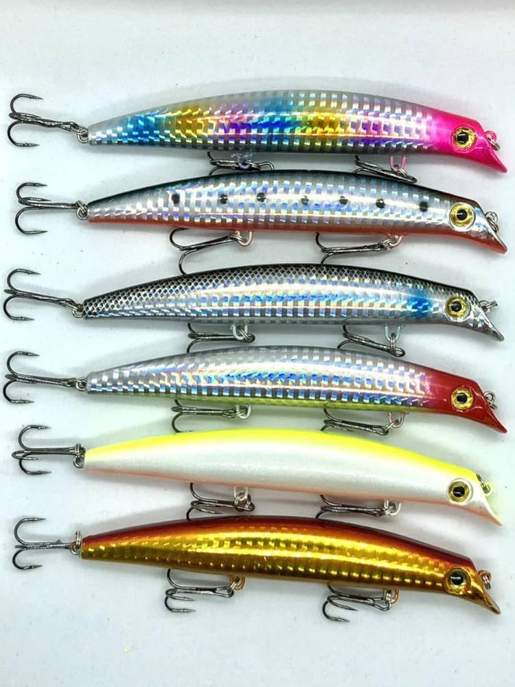 Amazon.co.jp: 釣り ルワー フローティング ミノー 12cm 16g シーバス