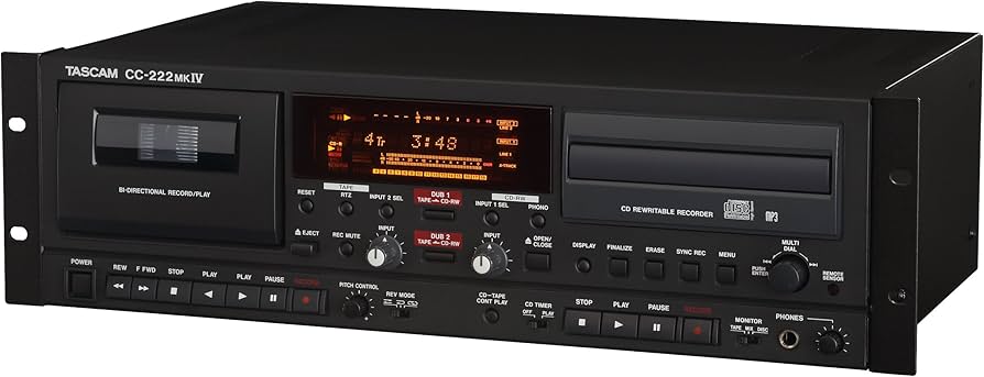 Amazon | TASCAM CDレコーダー/カセットデッキ 業務用 CC-222MK4