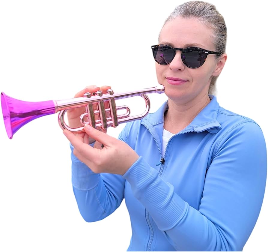 Amazon.co.jp: メタリックトランペット(13インチ)プラスチック製ノイズ