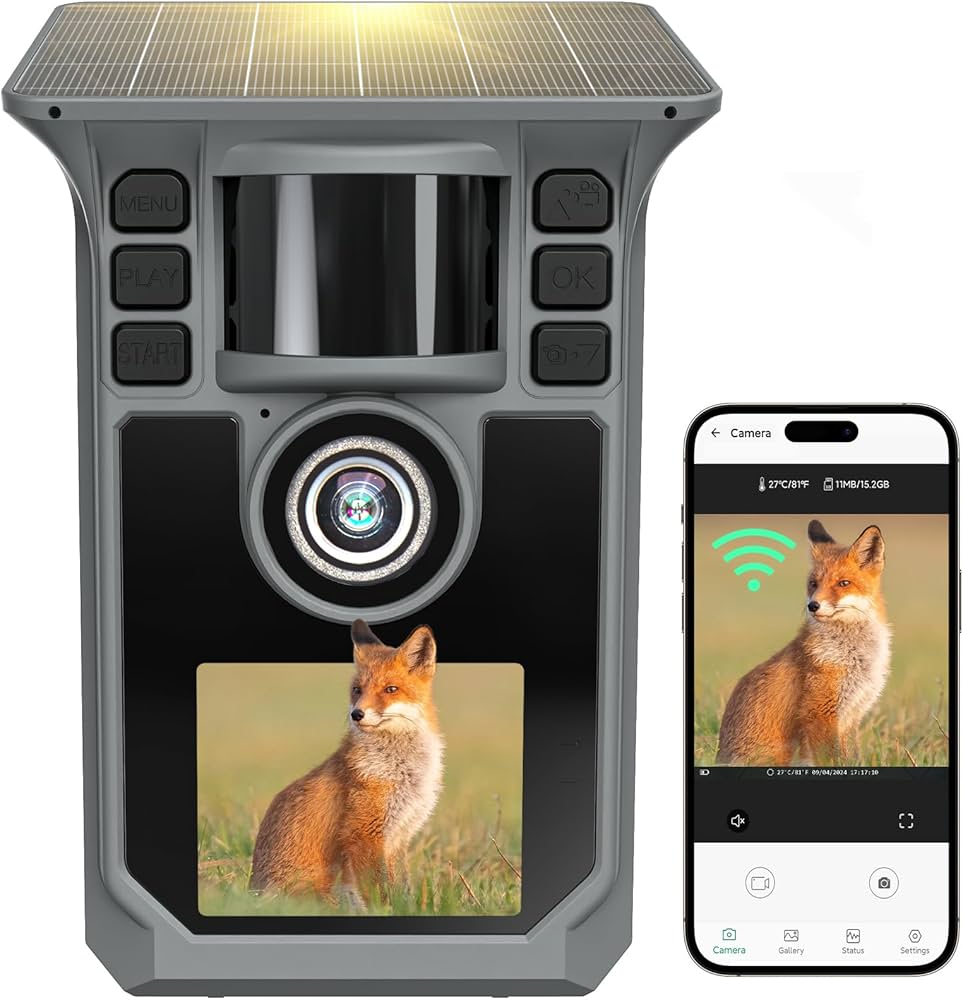 Amazon.co.jp: FKPCAMトレイルカメラ【 アプリ対応+ソーラー式+充電式