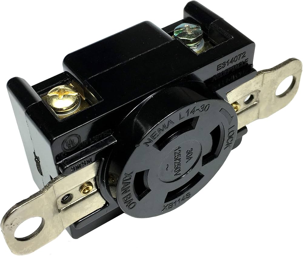 NEMA L14-30R 30A 125V/250V Twist Locking Electrical Plug Female