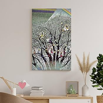 Amazon.co.jp: 藤城清治版 木の上の妖精たち 絵画 ポスター 工芸品の