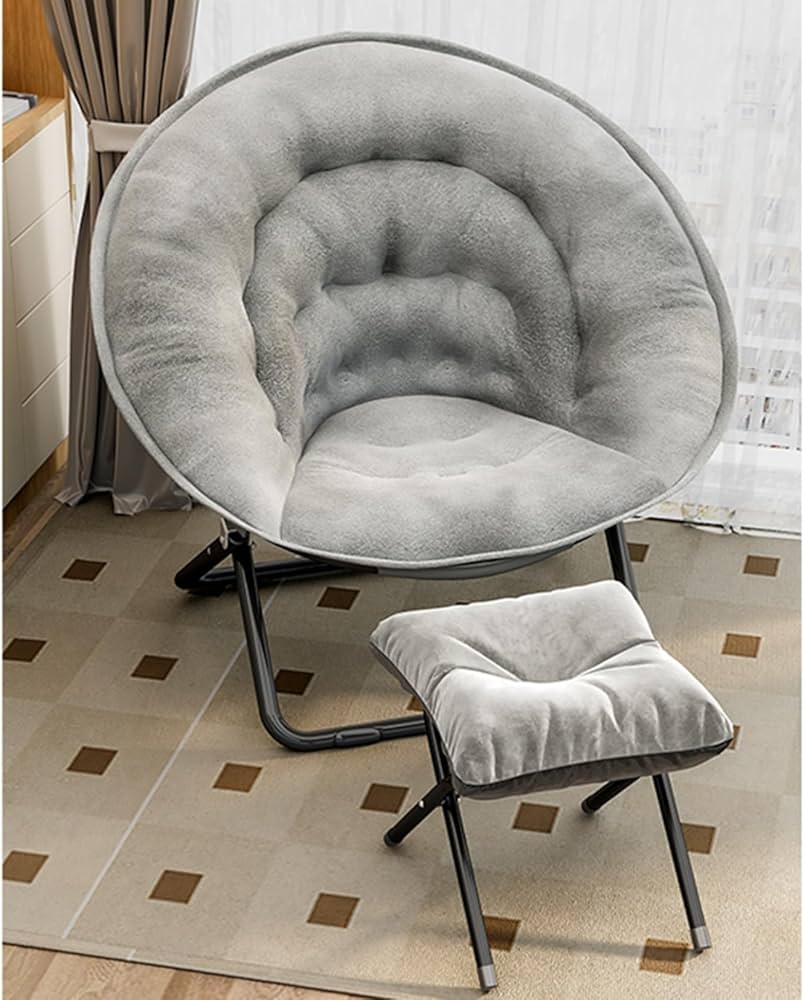 Amazon｜ムーンチェア 折りたたみチェア ラウンジチェア 柔らかい