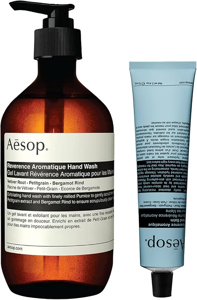 Amazon.com : Aesop Reverence Aromatique Hand Wash & Hand Balm Set