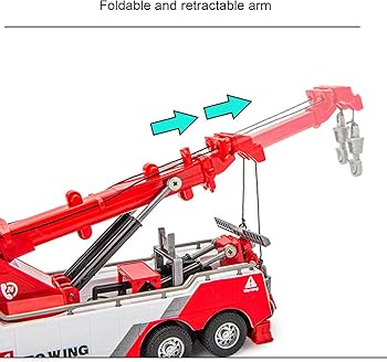 Amazon.co.jp: クレーン車おもちゃ、1:32 レッカー車おもちゃレッカー