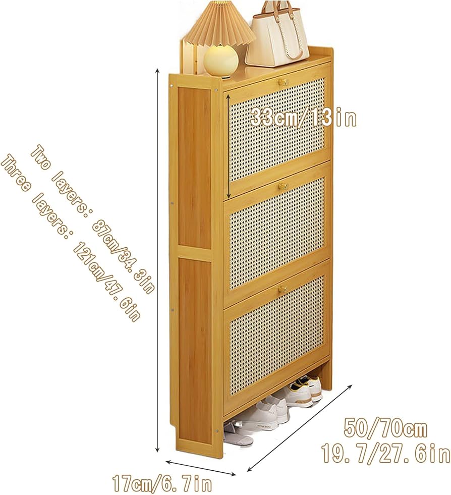 Amazon｜靴 収納 省スペース、玄関収納、扉付き収納棚、スリッパ置き