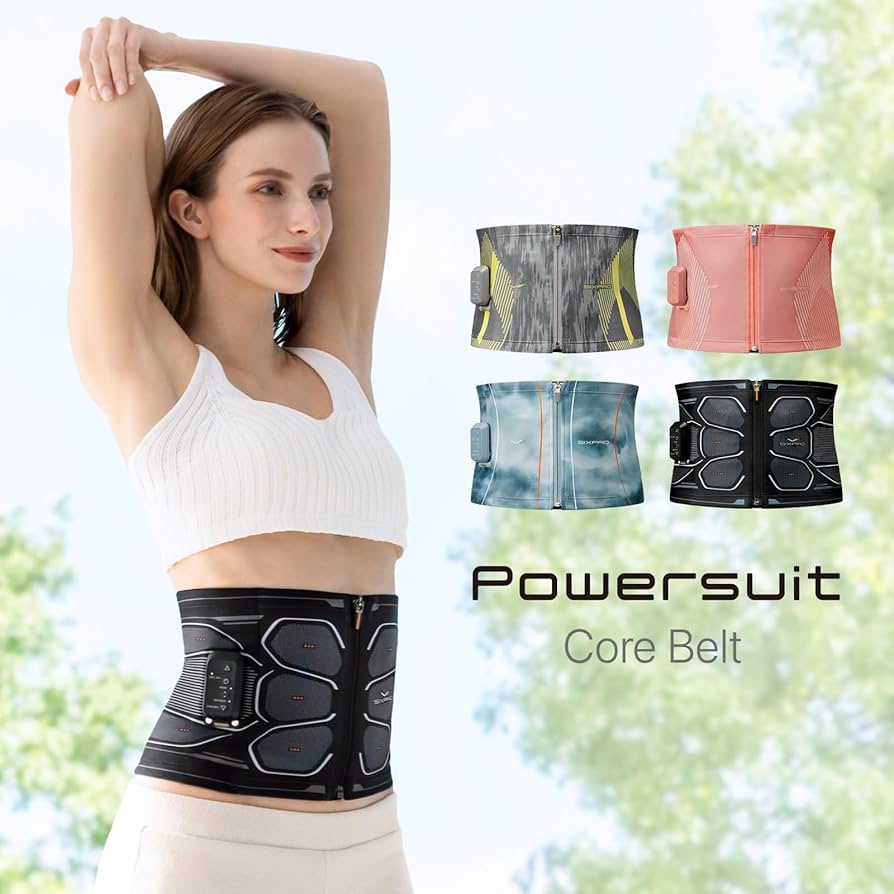 SIXPADシックスパッド、Mサイズ、パワースーツコアベルト、フルセット