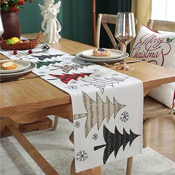 Amazon｜YQkasj クリスマス テーブルランナー 赤 北欧 テーブル
