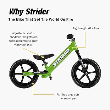 STRIDER ストライダー 12インチ スポーツモデル 緑 グリーン STRIDER
