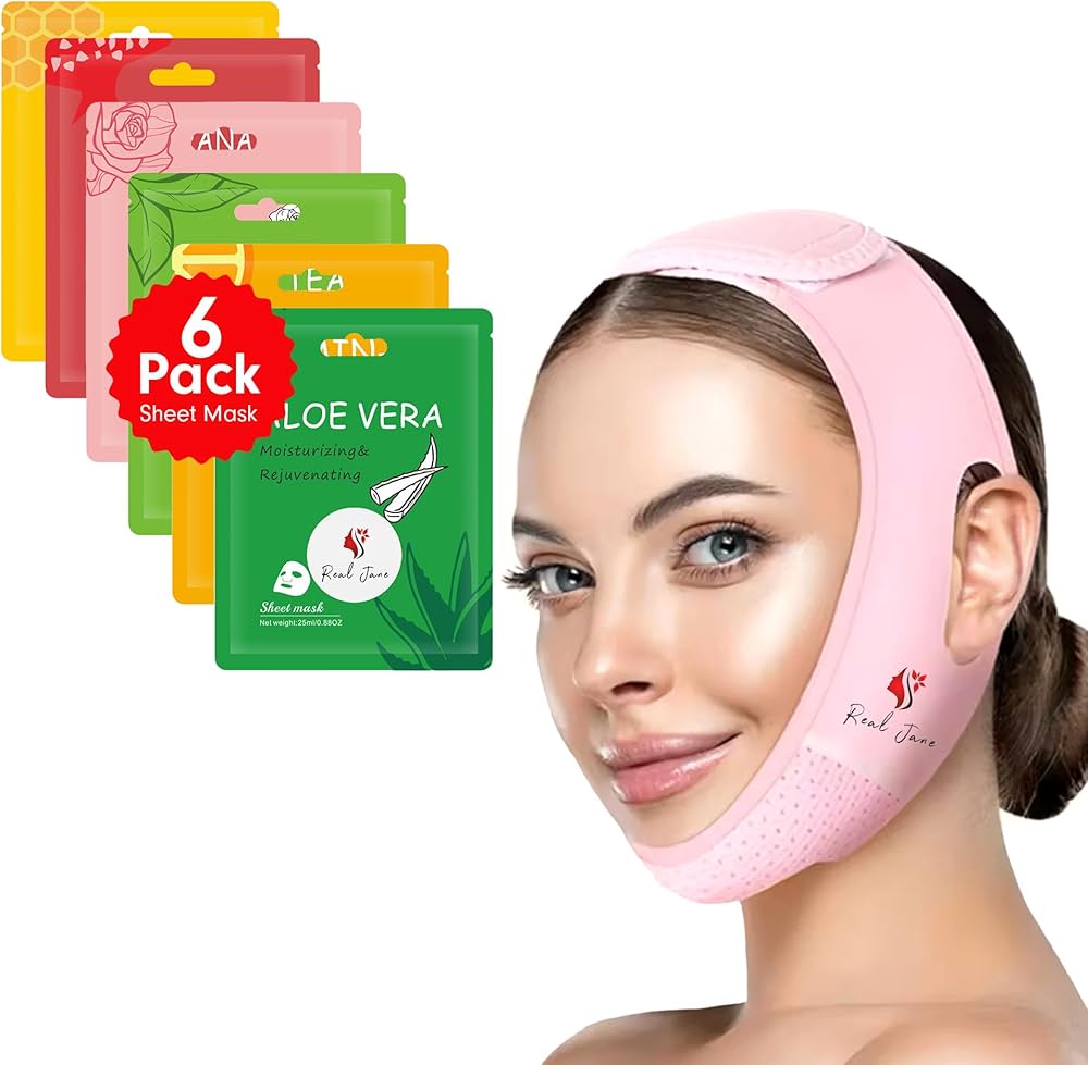 Amazon.com: REAL JANE V-Line Face Lifting Mask – Double Chin