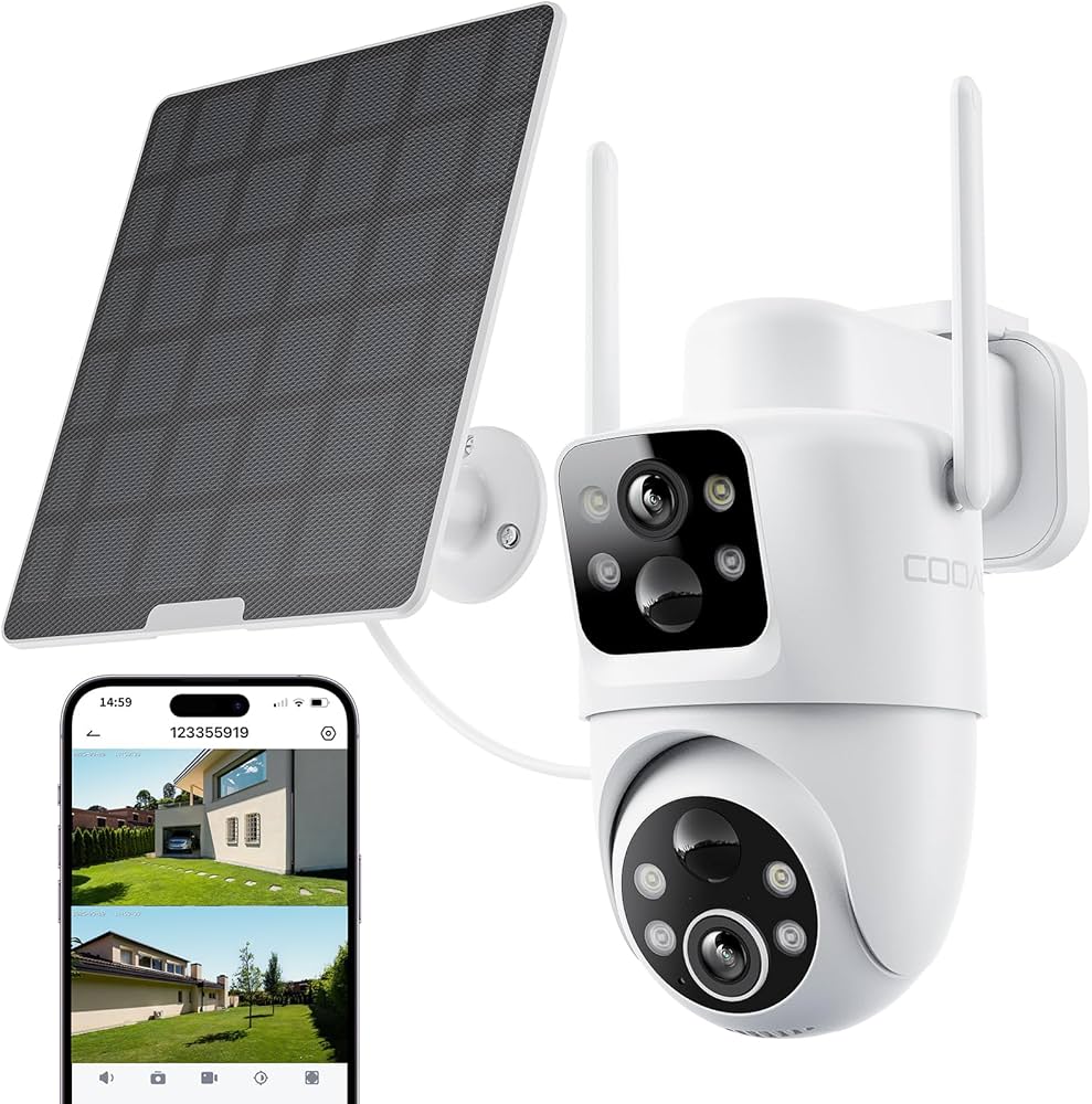 Amazon.co.jp: 【新進化デュアル防犯カメラ・同時記録/再生・真の360全