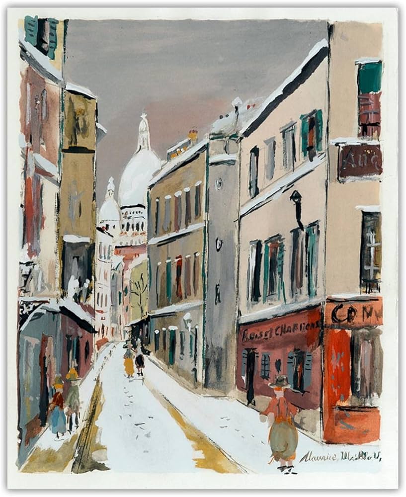 Amazon.co.jp: モーリス・ユトリロポスター《サンテルスティク