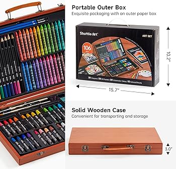 Amazon.co.jp: Shuttle Art お絵かきセット アートセット 画材セット