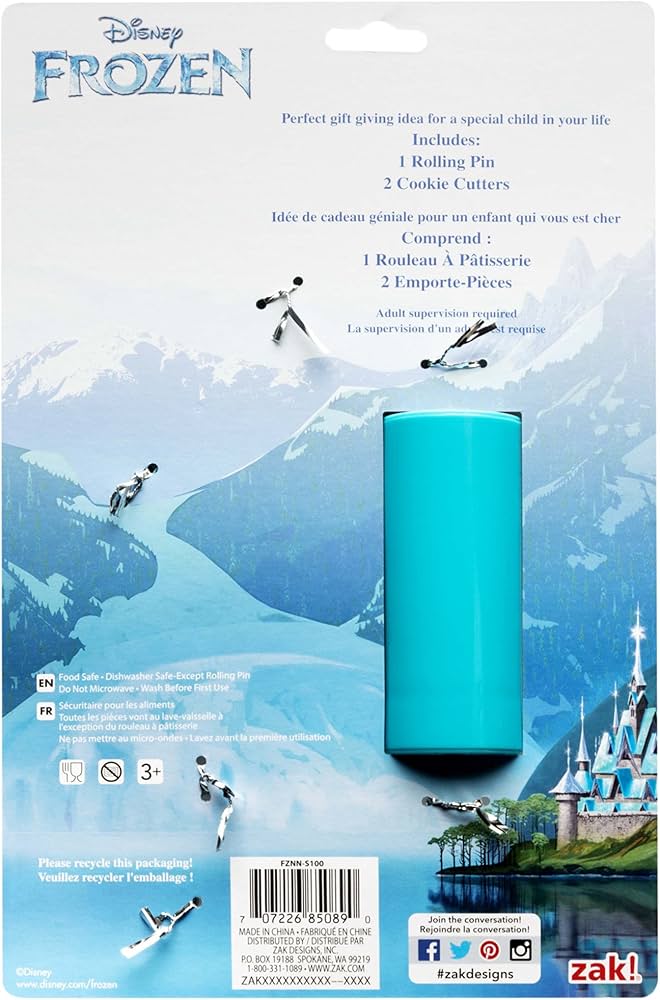 Amazon.com: Zak Designs Lets Bake! Rolling Pin and Cookie Cutters