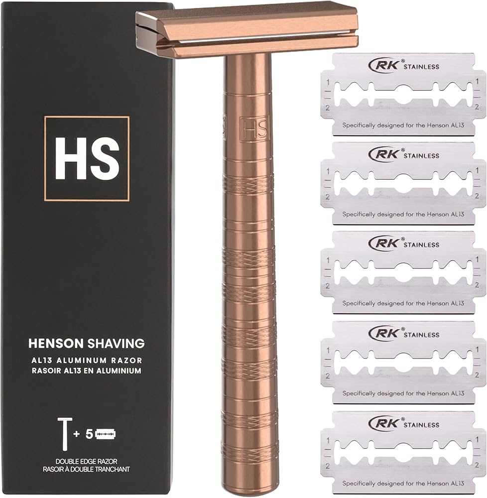 Amazon.com: Henson Shaving Razor - Copper Double Edge Safety Razor