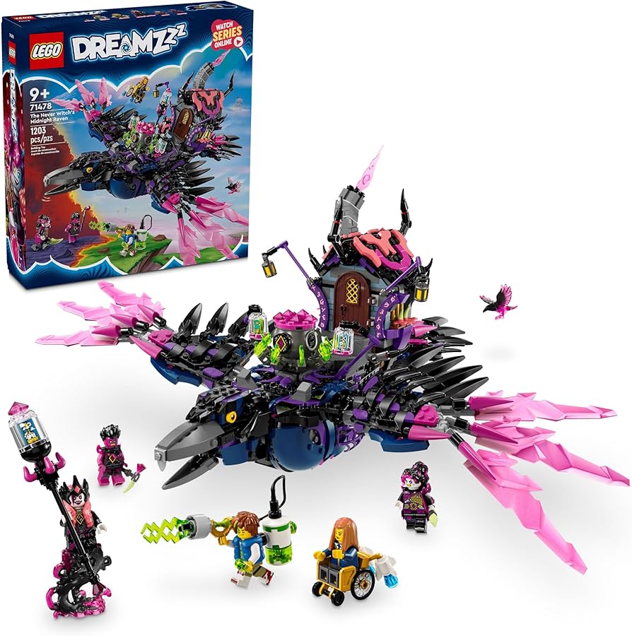 Amazon.com: LEGO DREAMZzz The Never Witch's Midnight Raven