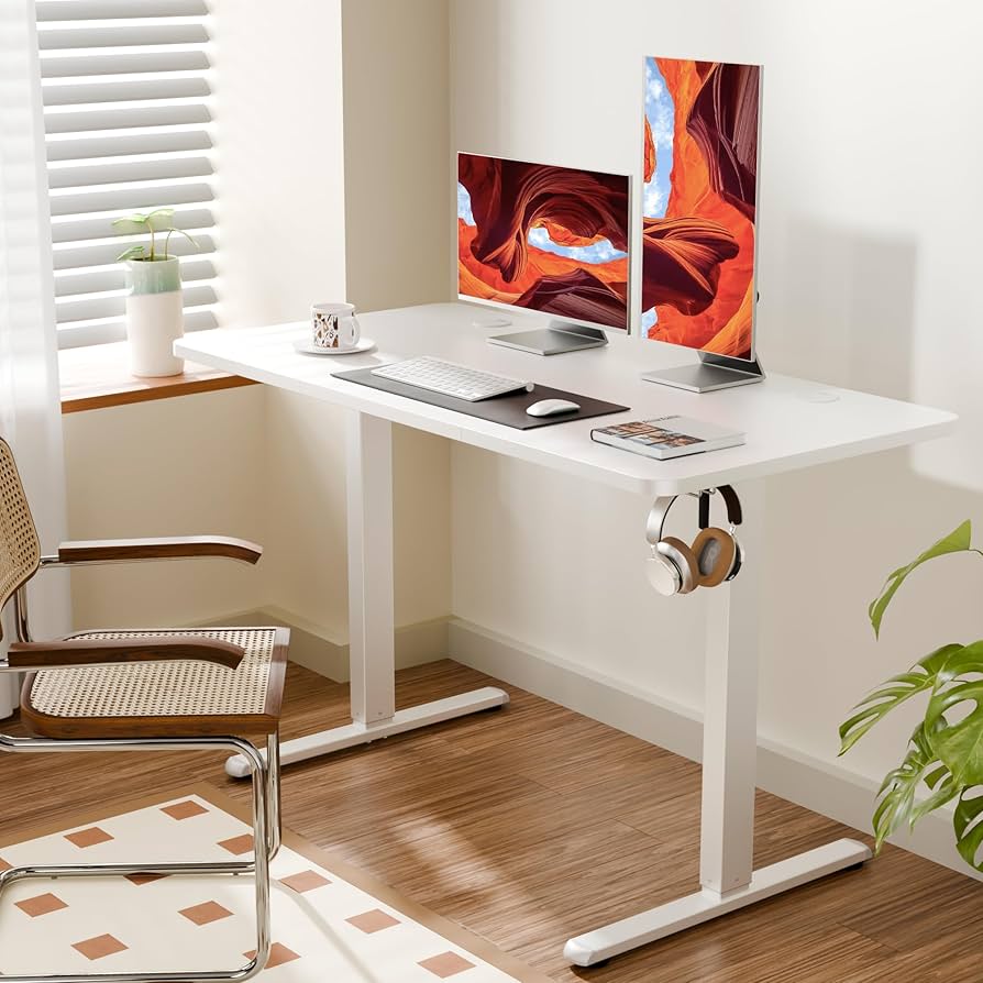 Amazon | ERGOMAKER 昇降デスク幅120cm×奥行60cm 高さ昇降範囲73-118CM