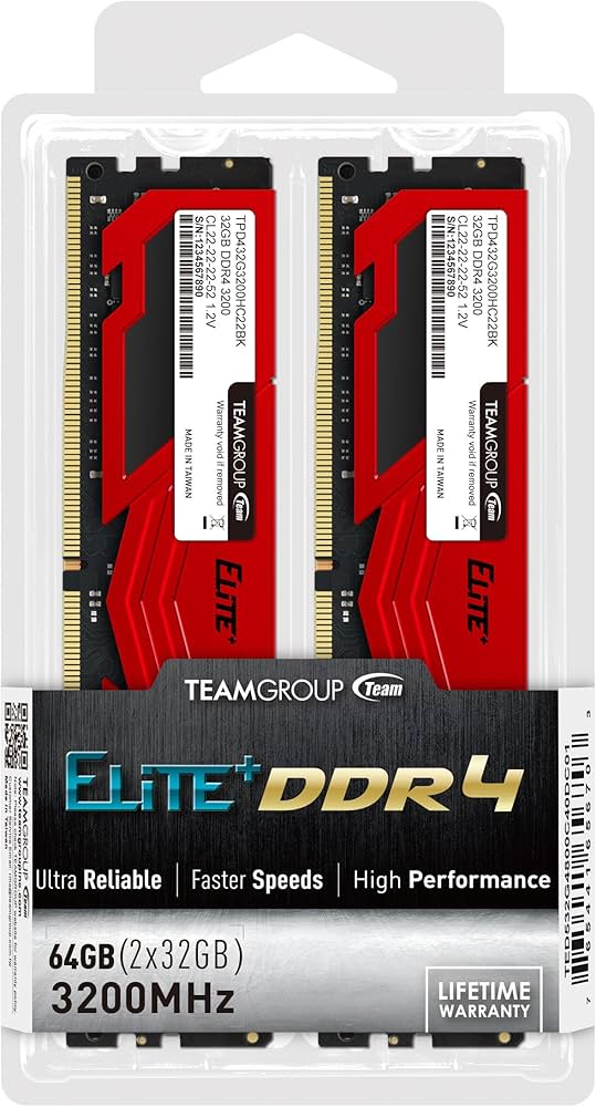 ELITE DDR4 メモリ レッド 8G✖︎2 ELITE DDR4 メモリー 8GB1枚 - メルカリ