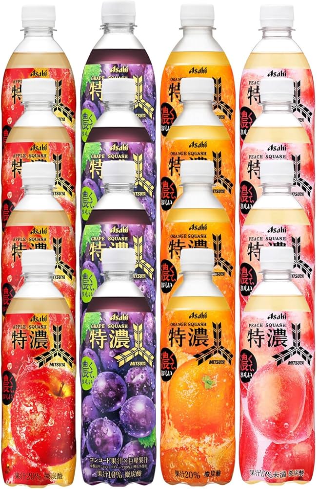 Amazon.co.jp: [セット品] 【16本】アサヒ飲料 三ツ矢 特濃フルーツ