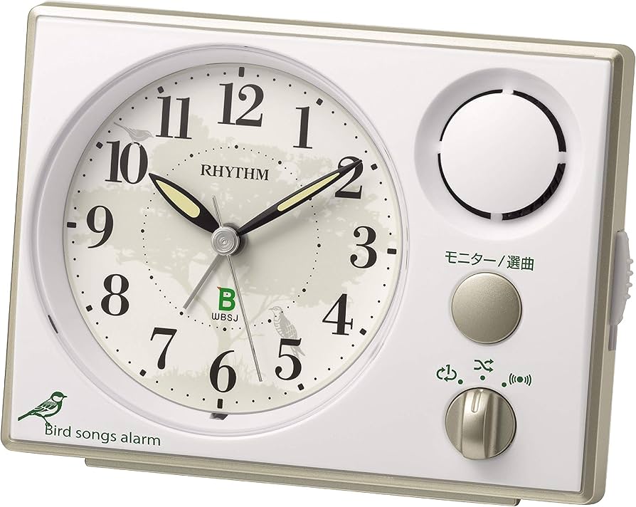 Amazon.co.jp: Rhythm (RHYTHM) Alarm Clock Japan Wild Bird Society