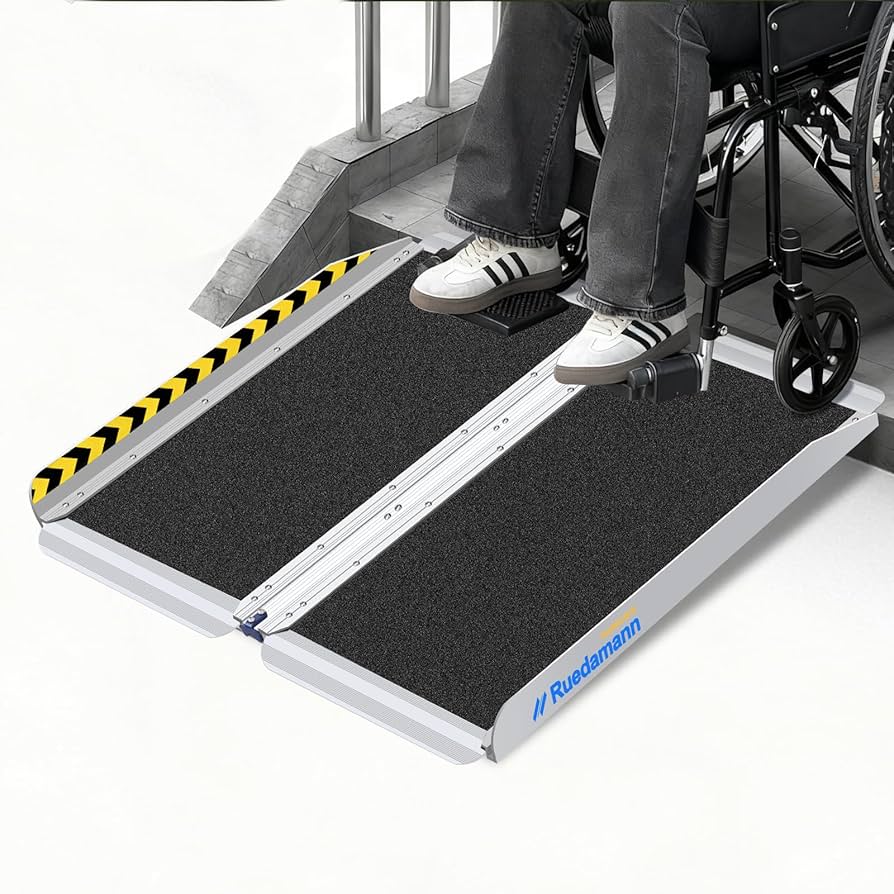 Amazon.co.jp: Ruedamann 車いす スロープ 長さ61cm*幅77cm 耐荷重