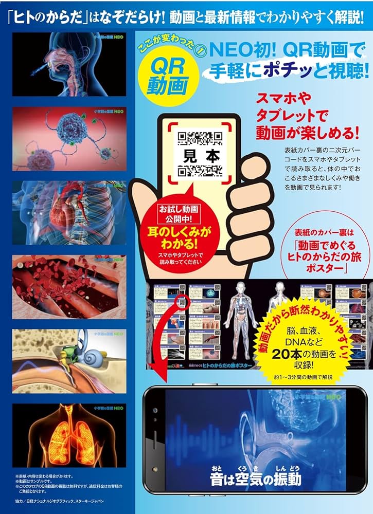 Amazon.com: 小学館の図鑑NEO［新版］人間DVDつき (小学館の図鑑