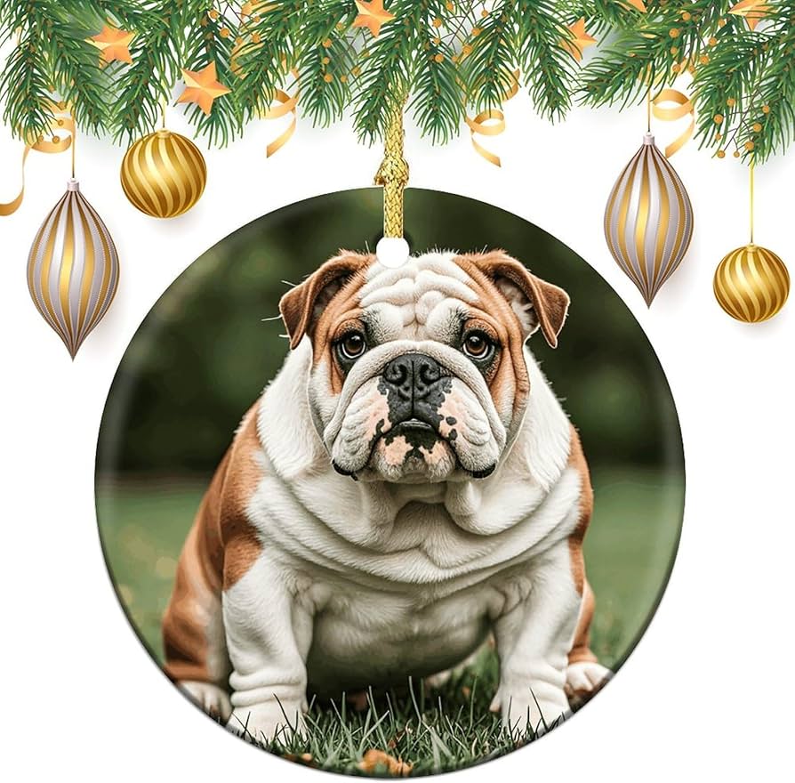 Amazon.com: Christmas Ornaments Round Christmas Tree Ceramic