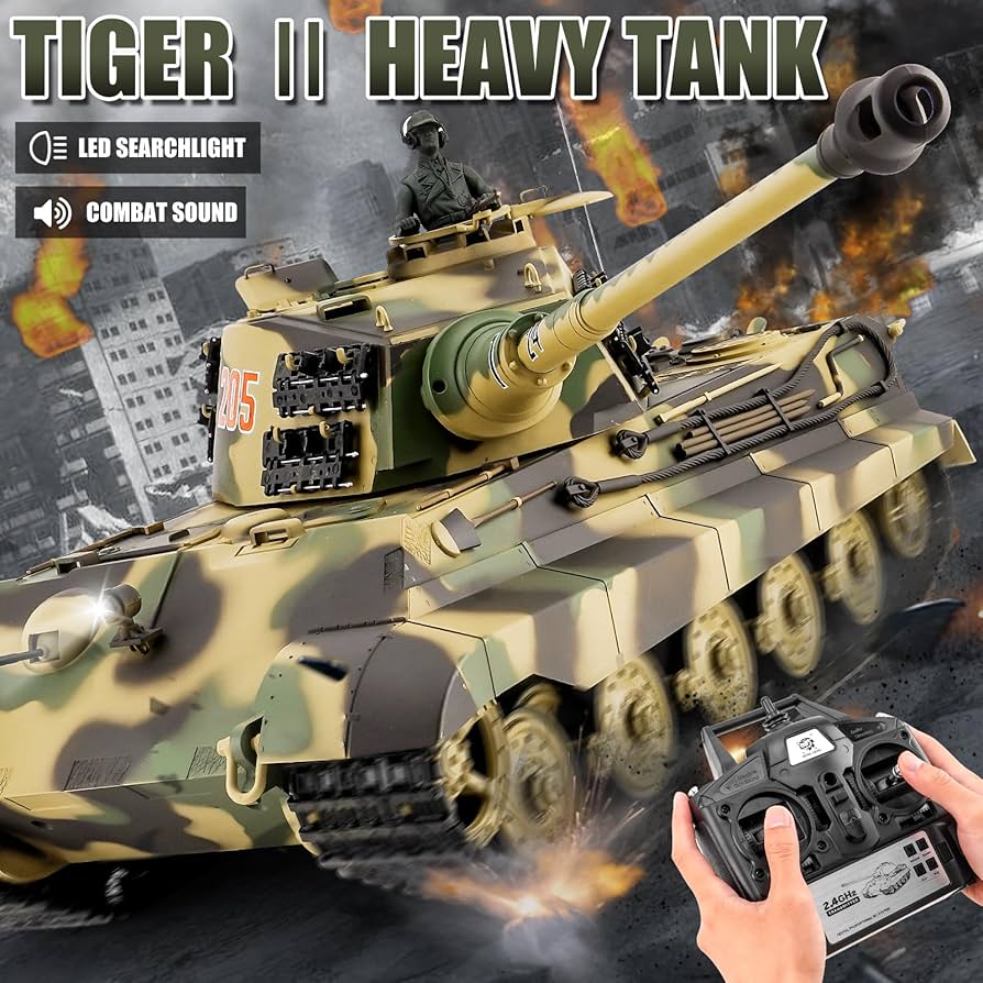 Amazon.com: BESTYMXY RC Tanks HengLong German King Tiger Henschel