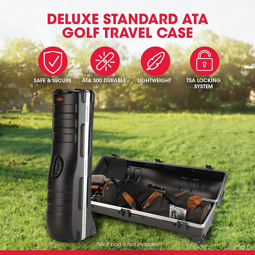 Amazon | SKB ゴルフバッグ 輸送用トラベルハードケース TSAロック付き