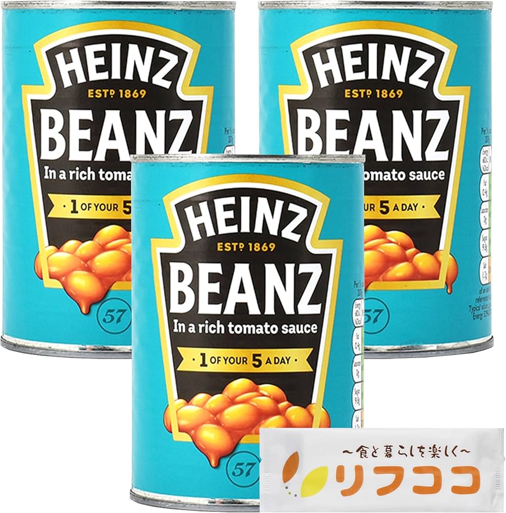 Amazon | ハインツ ベイクドビーンズ 415g×3個セット 缶詰タイプ リフ