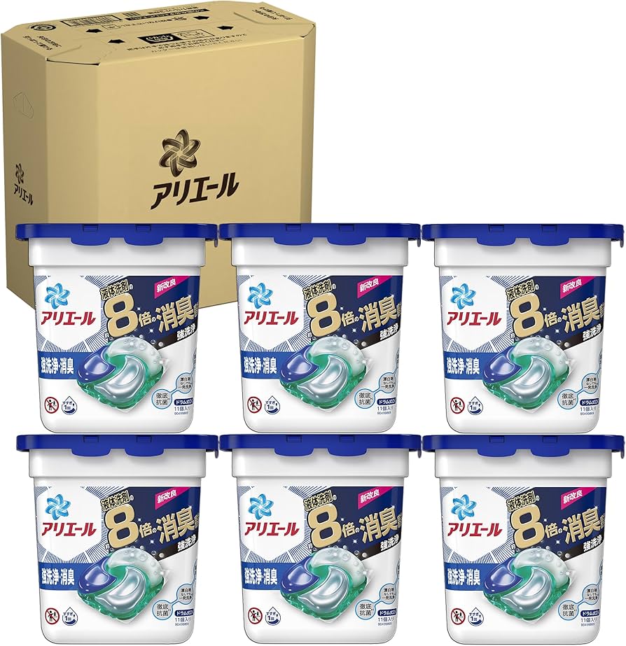 Amazon | [ケース販売] アリエール 洗濯洗剤 ジェルボール4D 本体 11個