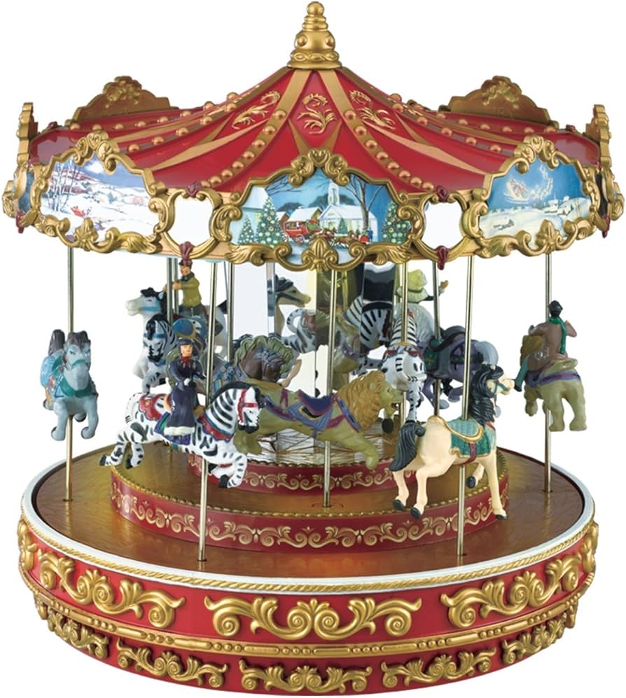 Amazon.com: Mr. Christmas Triple Decker Carousel : Home & Kitchen