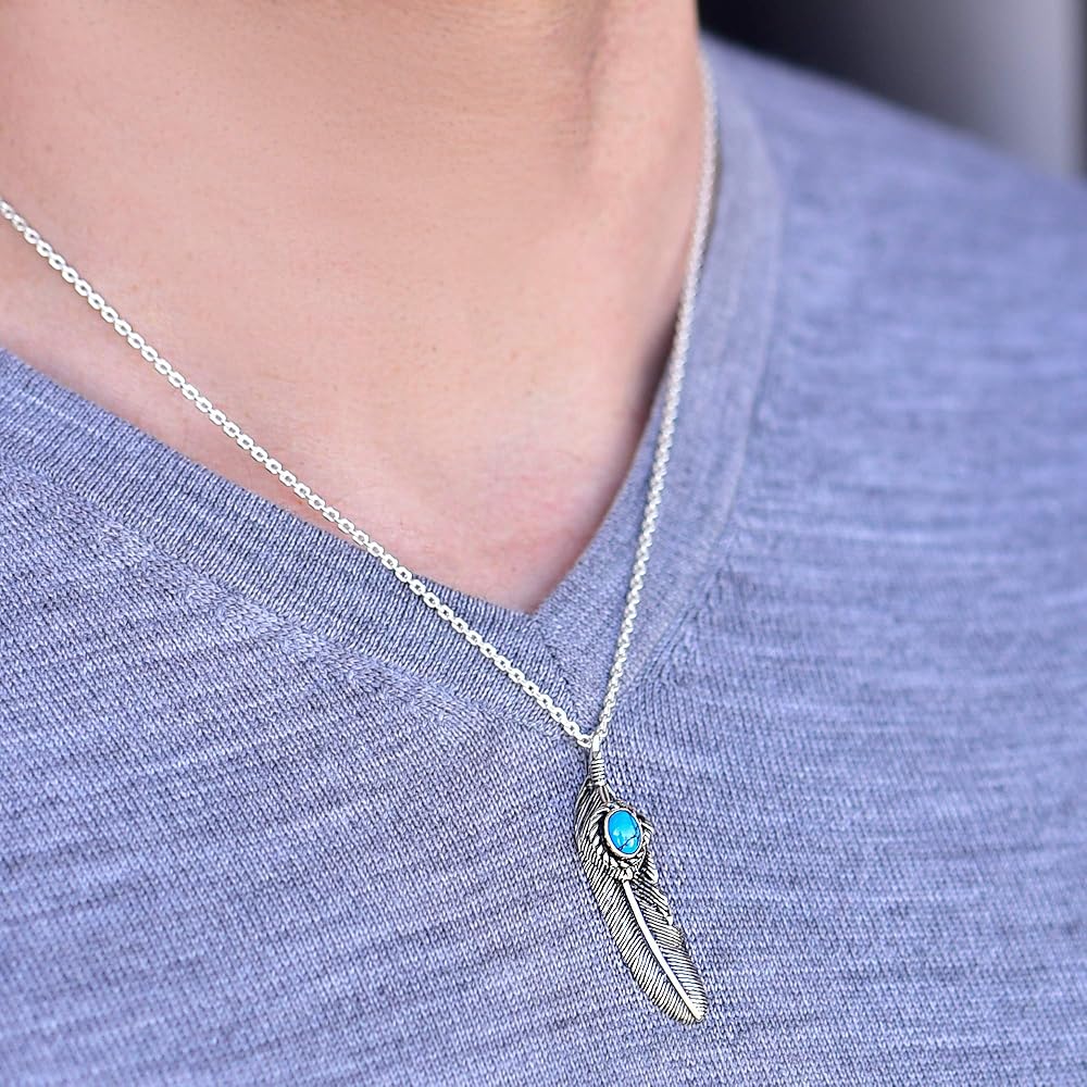 Amazon | [TRUELEMENTS] トルゥーエレメント メンズ ネックレス 羽