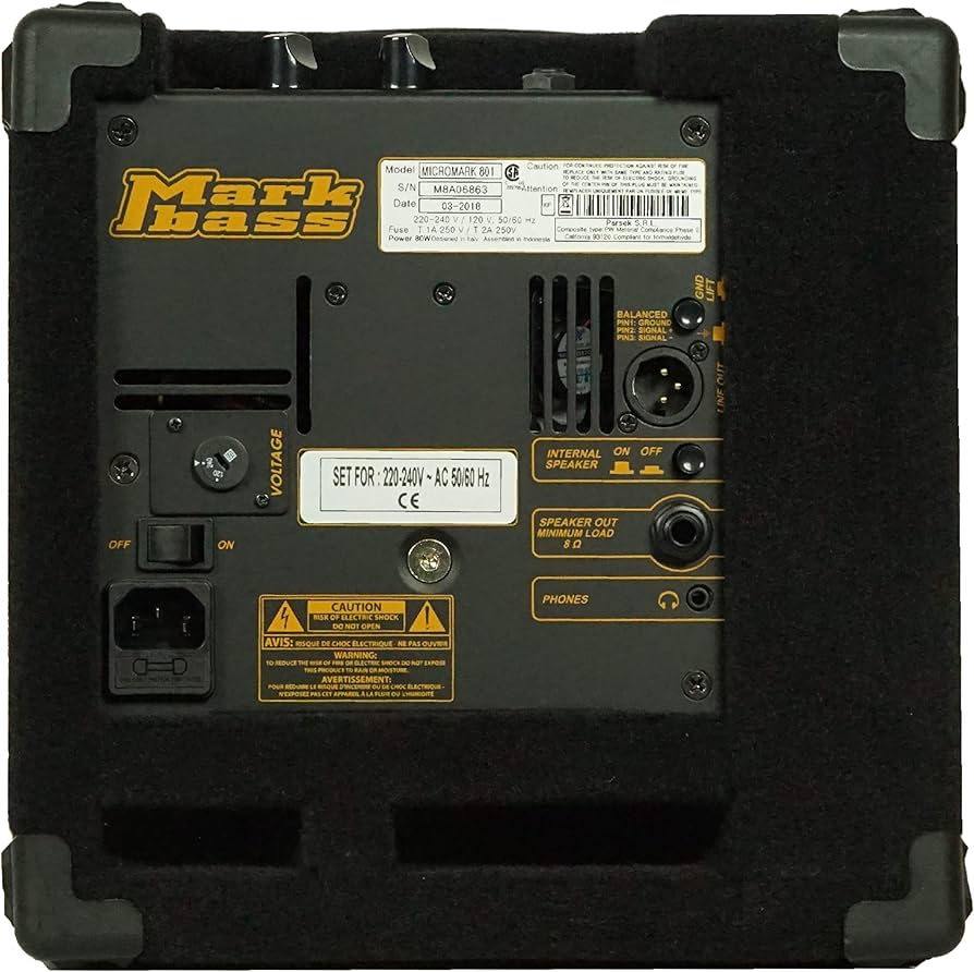 Amazon.com: Markbass Micromark 801 60W 1x8 Bass Combo Amp