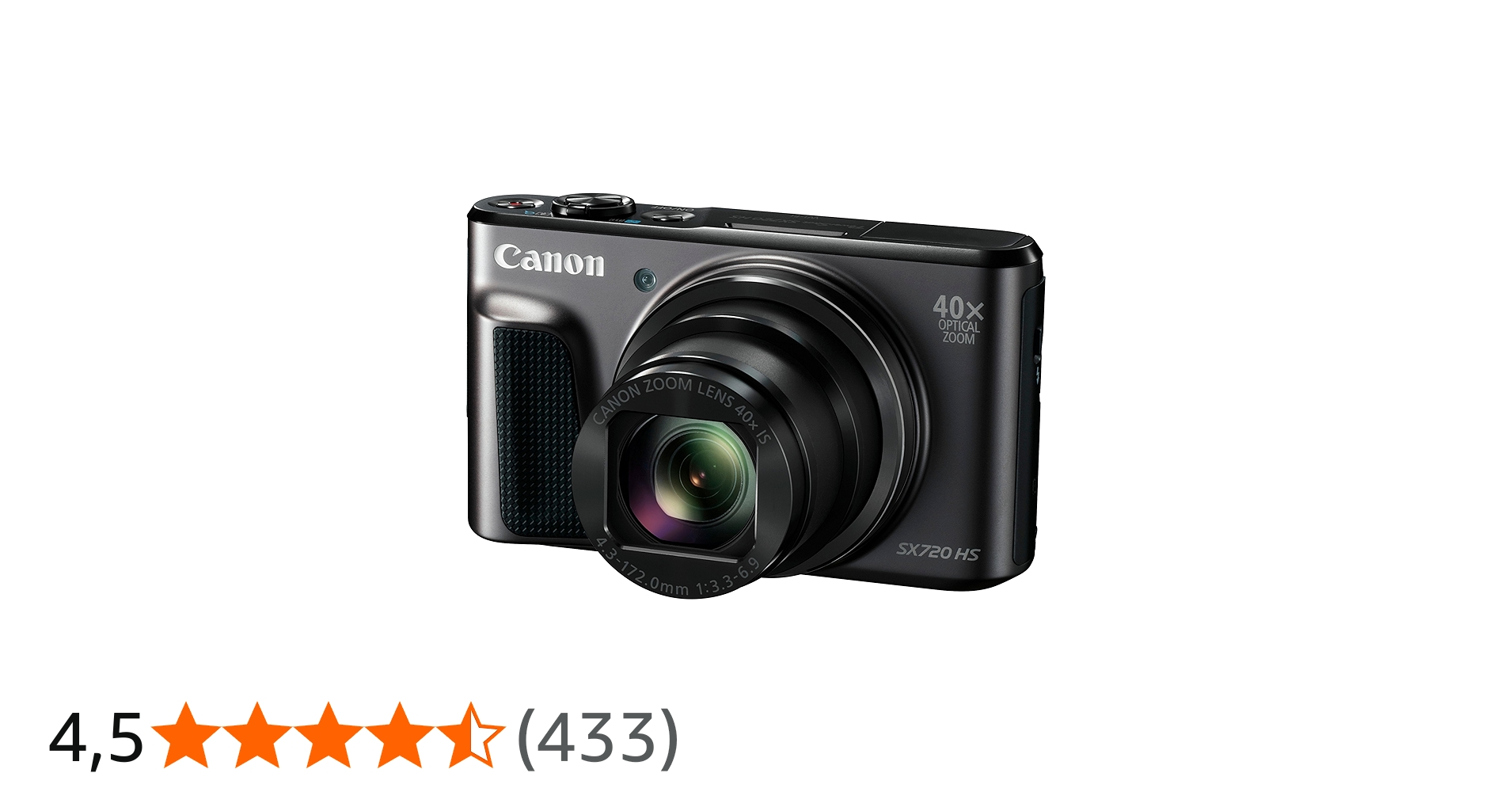Canon PowerShot SX720 HS Digitalkamera (20,3 MP, 40 x Zoom, 7,5cm