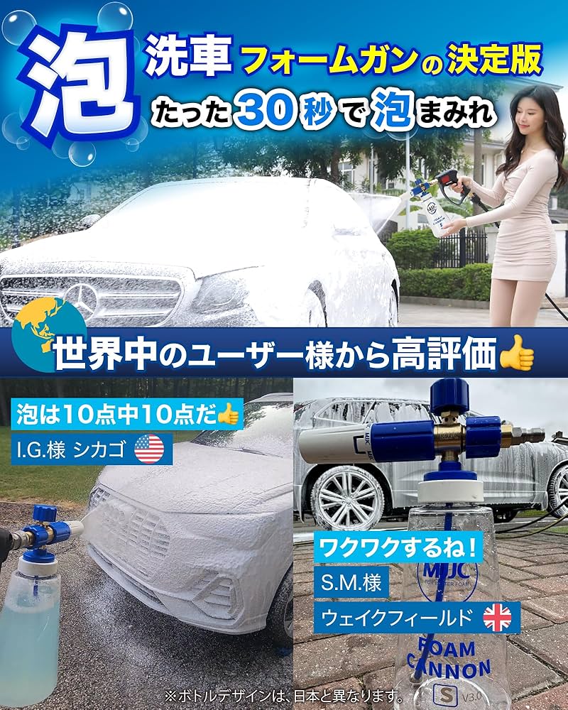 Amazon.co.jp: MJJC ケルヒャー用 洗車 フォームガン【第3世代