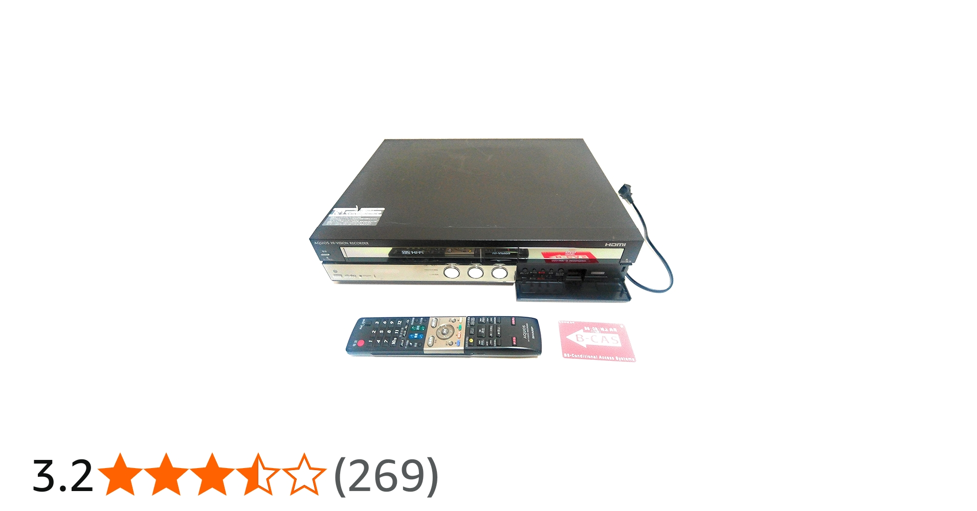 Amazon | シャープ 250GB ビデオ一体型DVDレコーダー AQUOS DV-ACV52