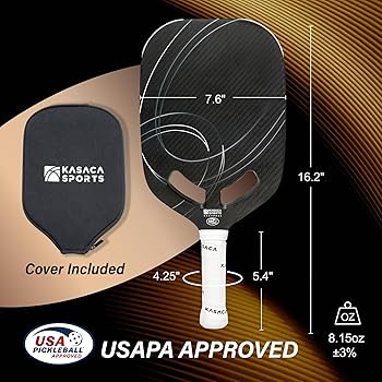 Amazon.co.jp: KASACA ピックルボールパドル 3K + T700 カーボン