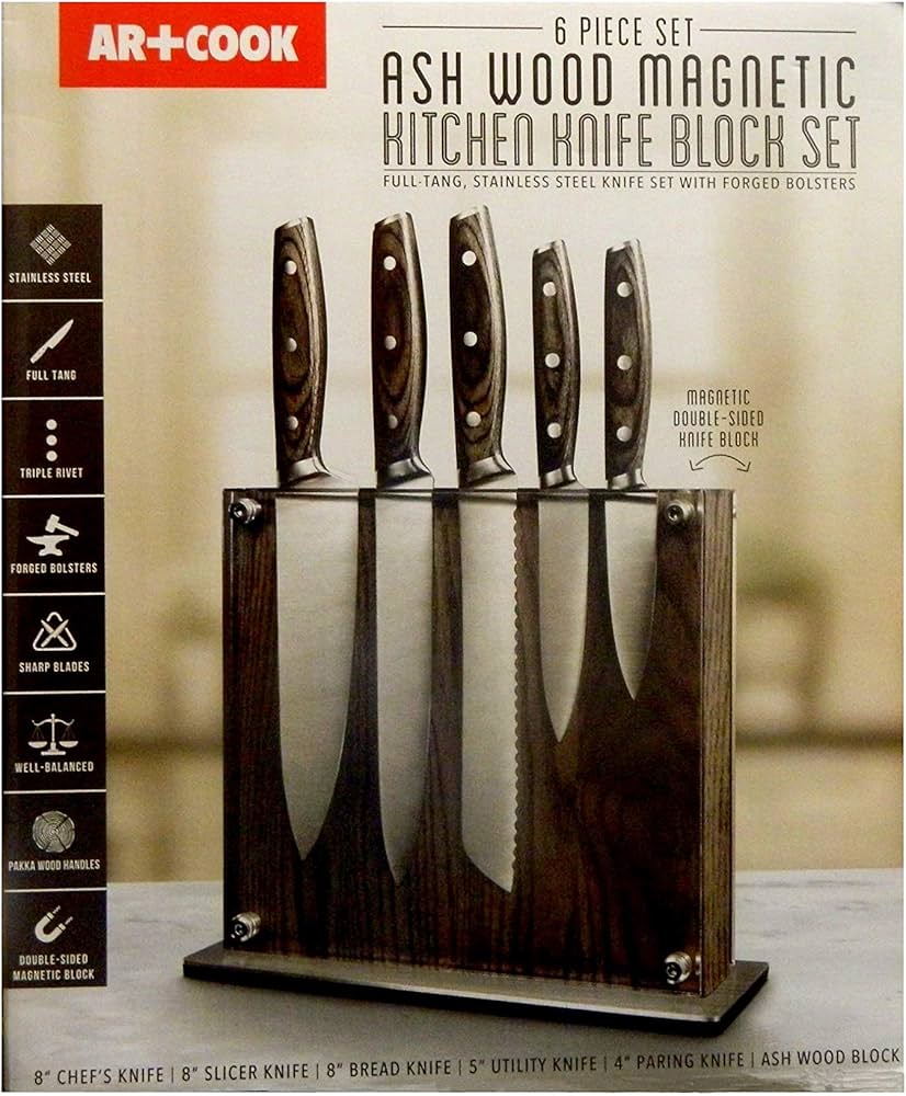 Amazon | Art and Cookステンレススチールナイフ5点セット マグネット