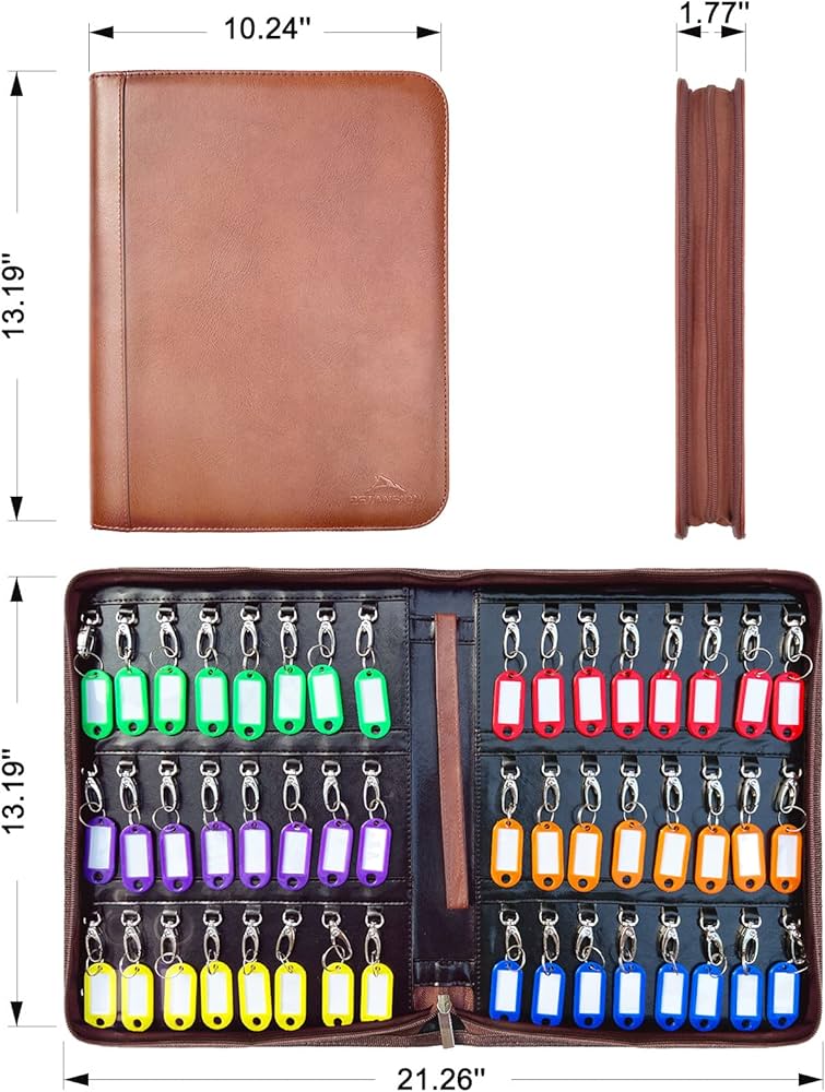 Amazon.com: Portable Key Organizer,Zippered Key Organizers Case