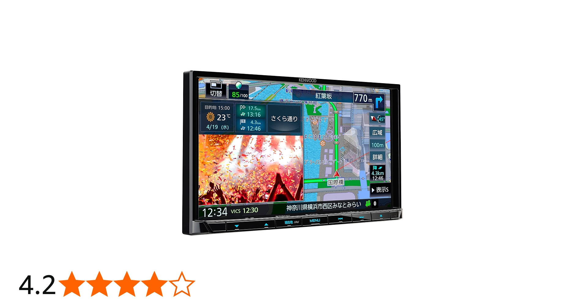 Amazon | ケンウッド カーナビ 彩速 7インチ MDV-S710 安心の日本製