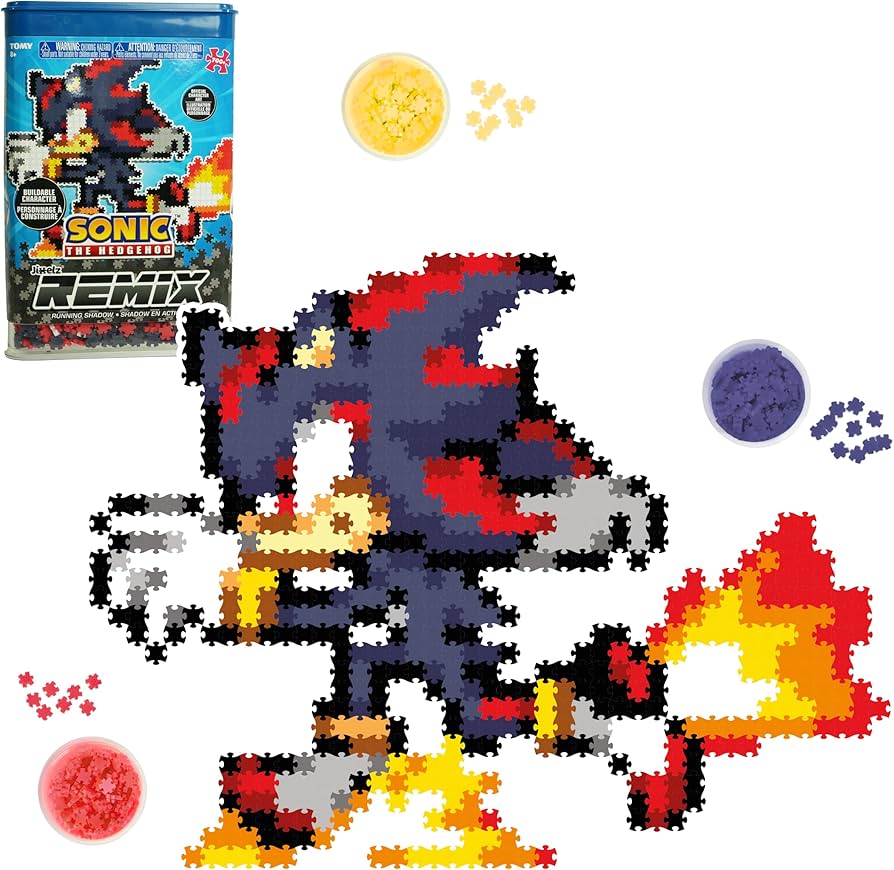 TOMY Jixelz® Remix Sonic The Hedgehog Craft Kit – Running Shadow