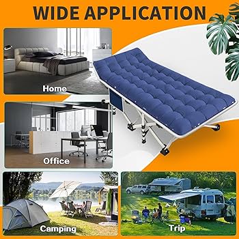 Amazon.com: NESDCC Camping Cot with Mattress Comfortable and