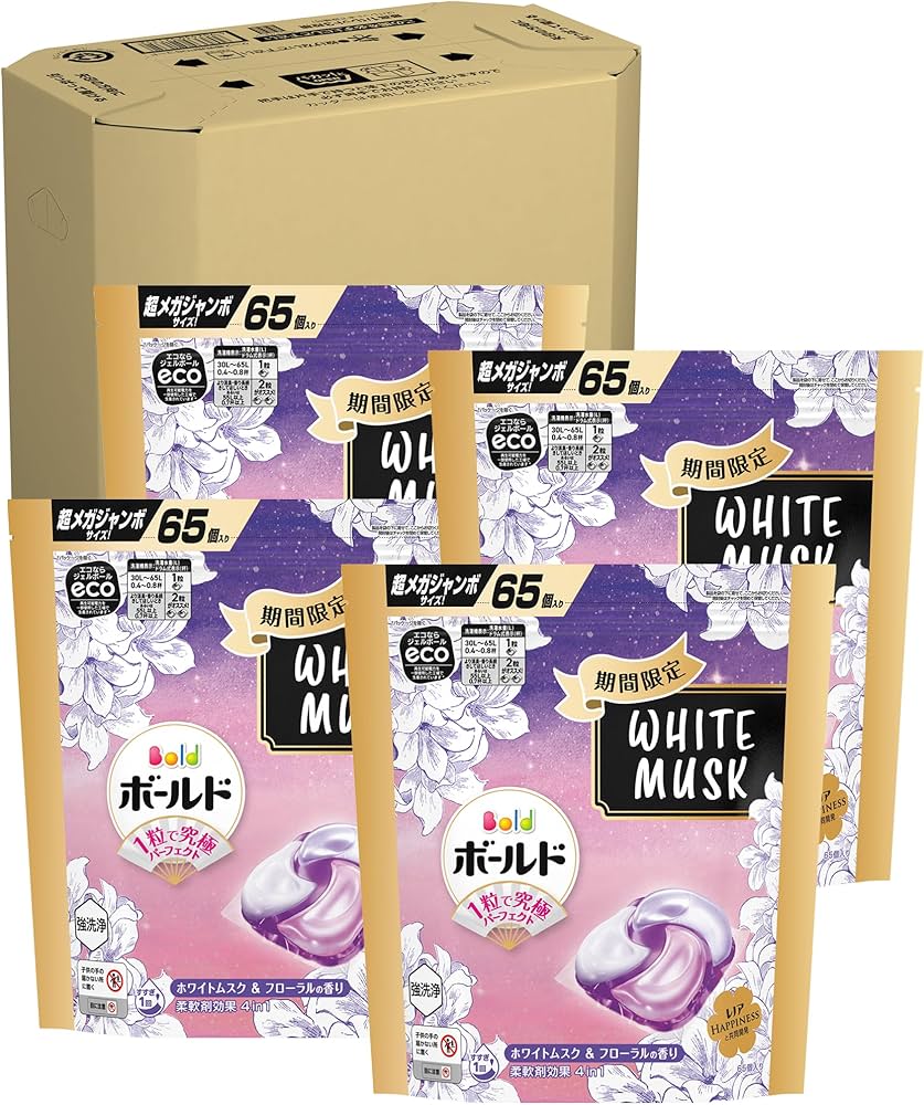 Amazon.co.jp: Bold ボールド 洗濯洗剤 ジェルボール 4in1 ホワイト