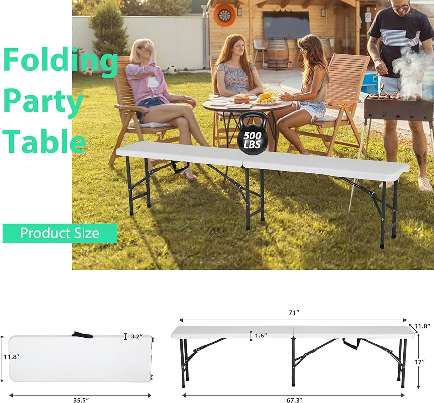 Amazon.com: Haiput Wam Folding Bench Seat, Foldable Bench Seating