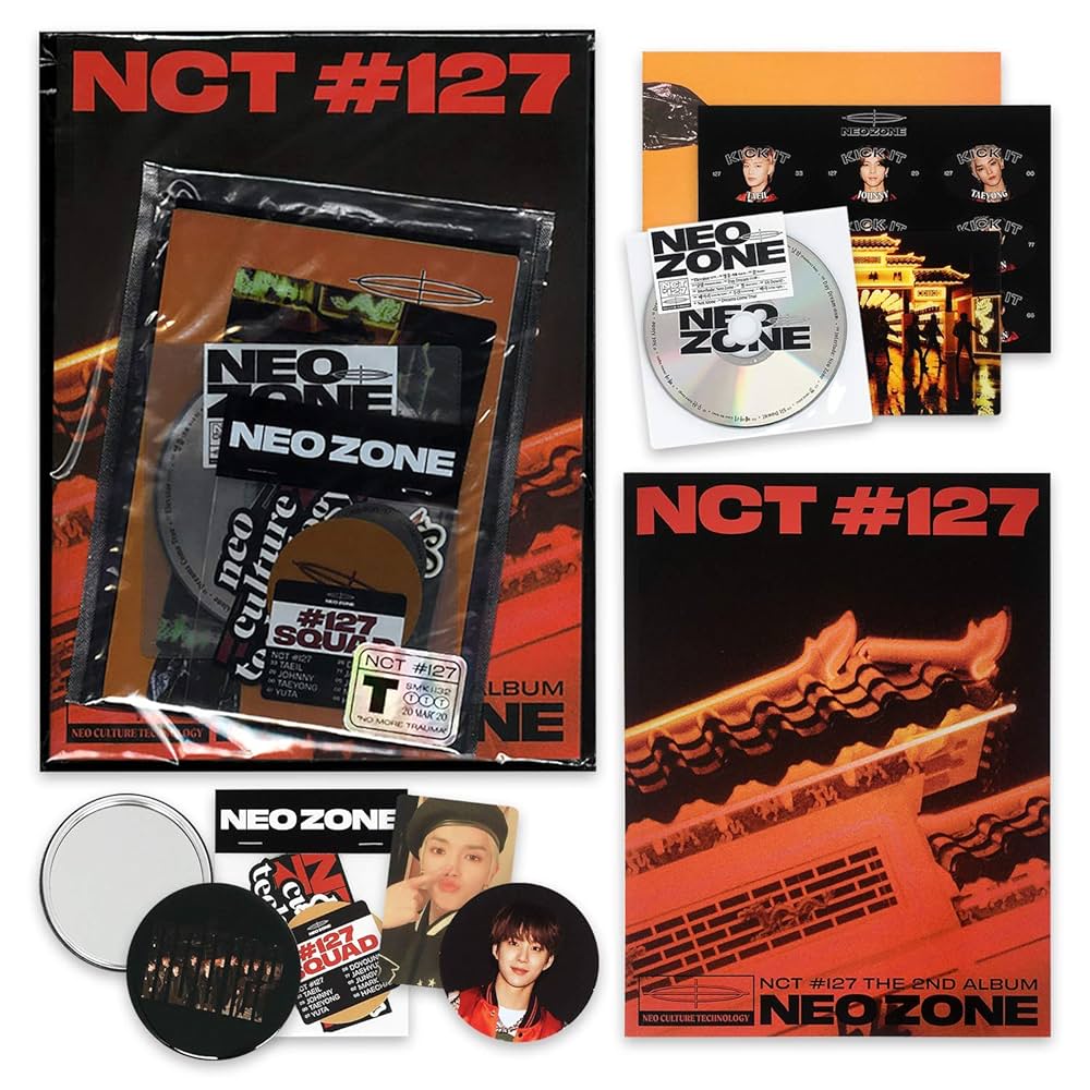 NCT 127 2nd Album - NCT # 127 NEO ZONE [ T ver. ] CD + Photobook +