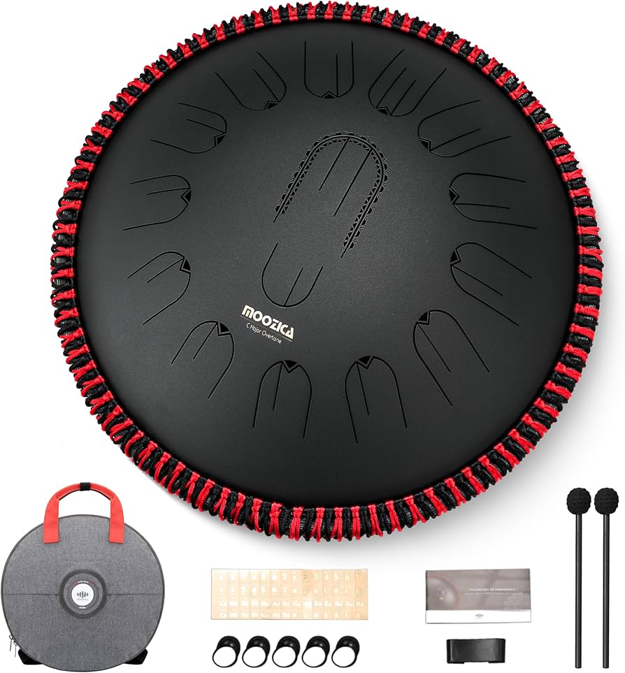 Amazon | MOOZICA ハンドパン 15インチ Cメジャー スチールタング
