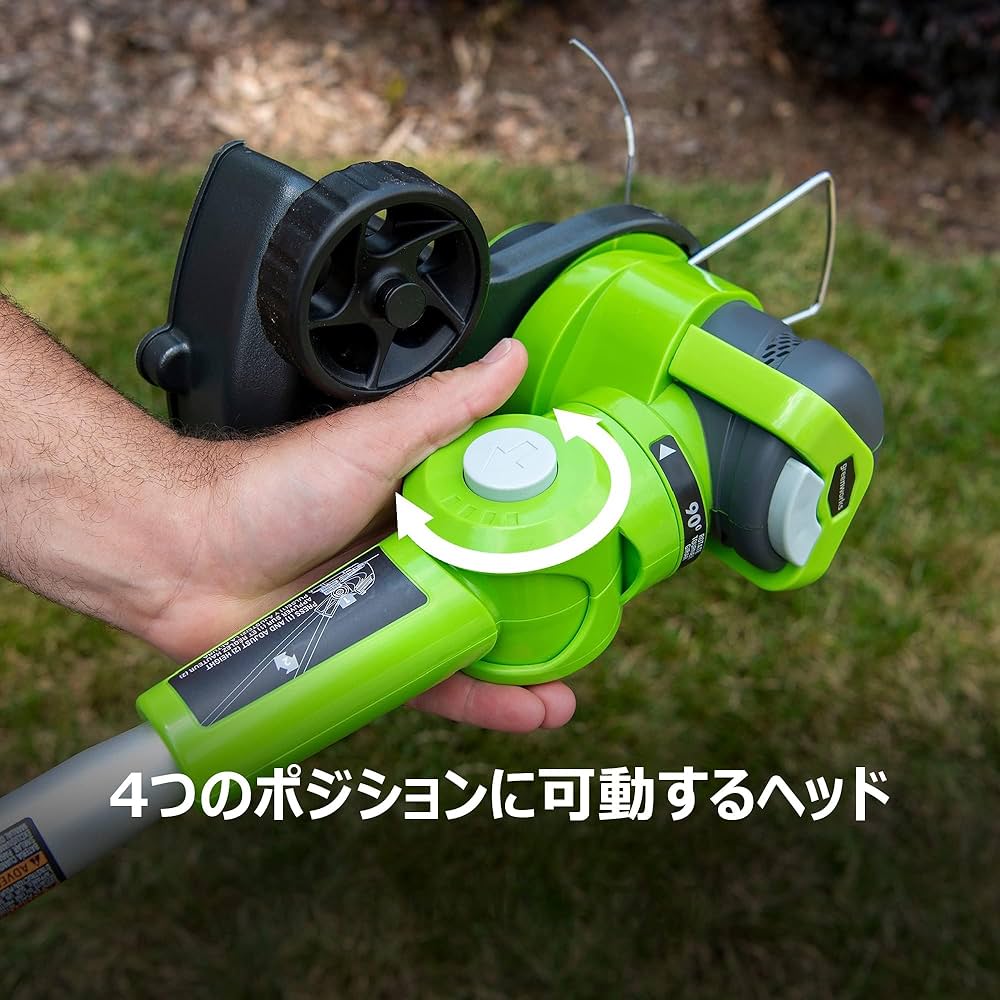 Amazon | Greenworks(グリーンワークス) 充電式草刈り機 芝刈り機 刈