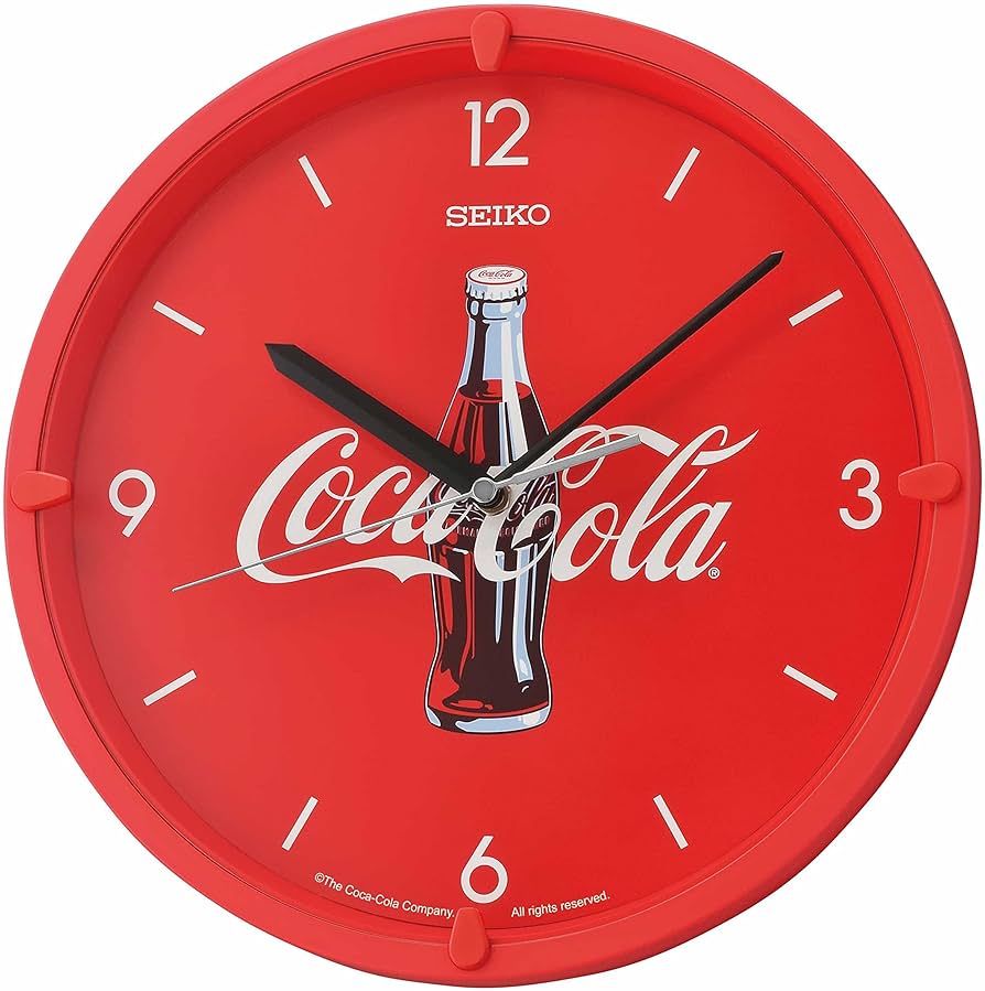 Amazon.co.jp: セイコー 限定 コカコーラ 壁掛け時計 レッド : ホーム