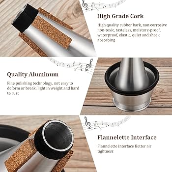 Amazon | トランペットミュートセット 3個セット 小型 練習 ミュート